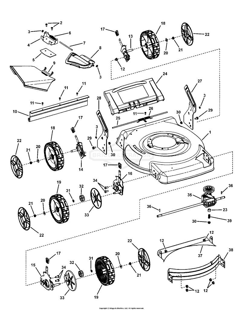 Deck Assembly (Self-Propelled)