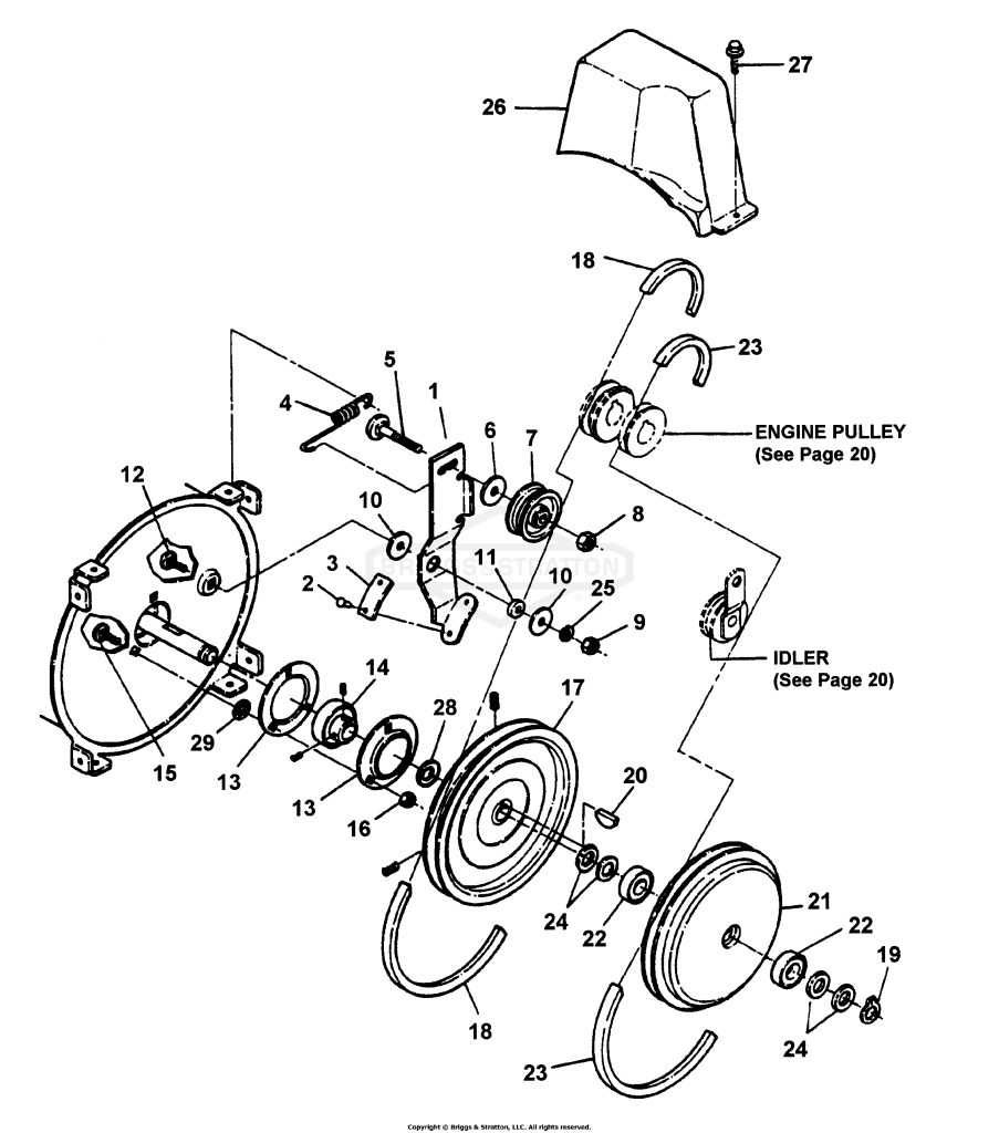 Belts, Idler, Drive Plate, Sheave