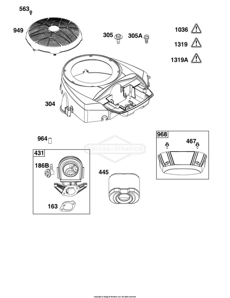 Blower Housing and Air Cleaner Group