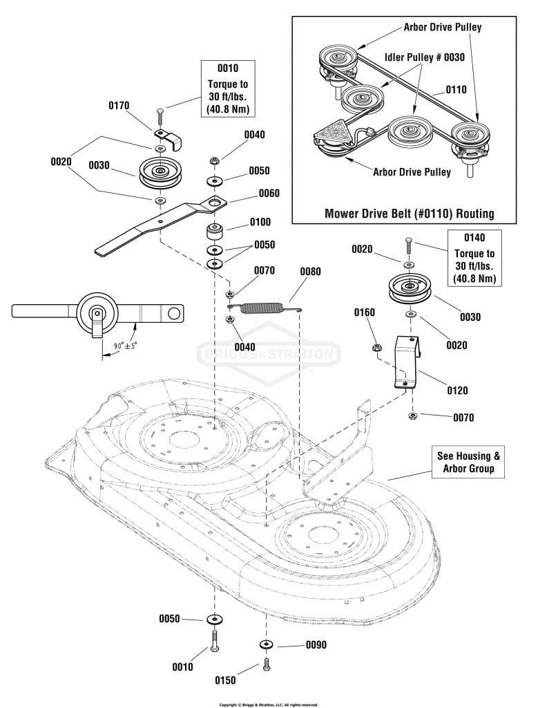 42 (107cm) Mower Deck - Clutch Group