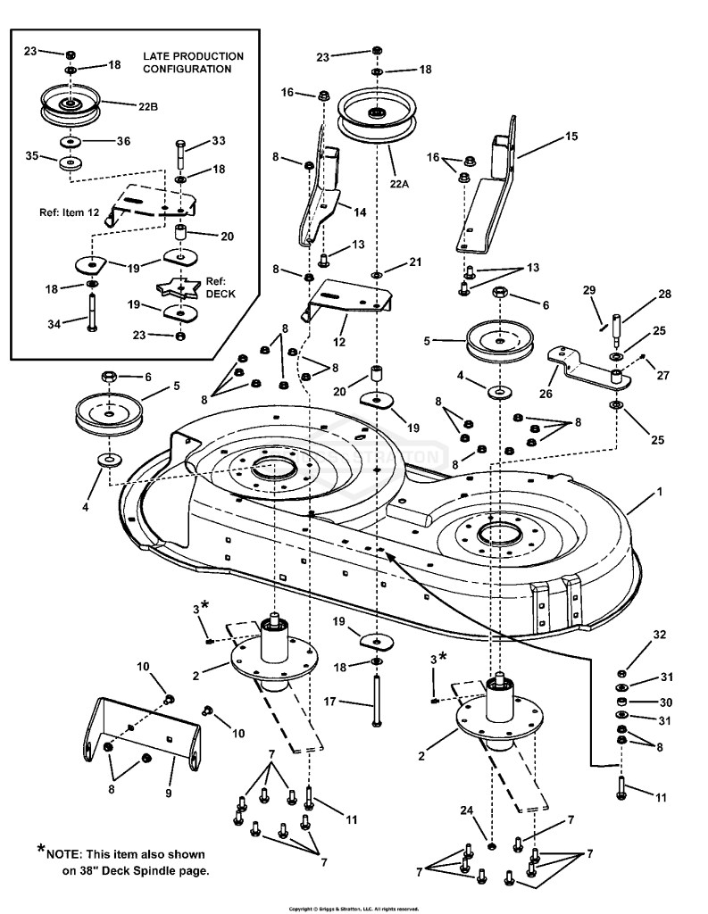 38 DECK GROUP (Sub-Assembly)