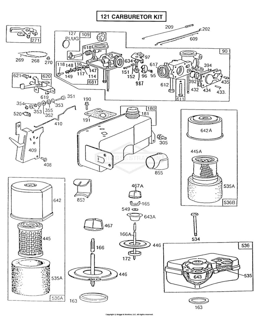 Carburetor,FuelTank,A/C Grps