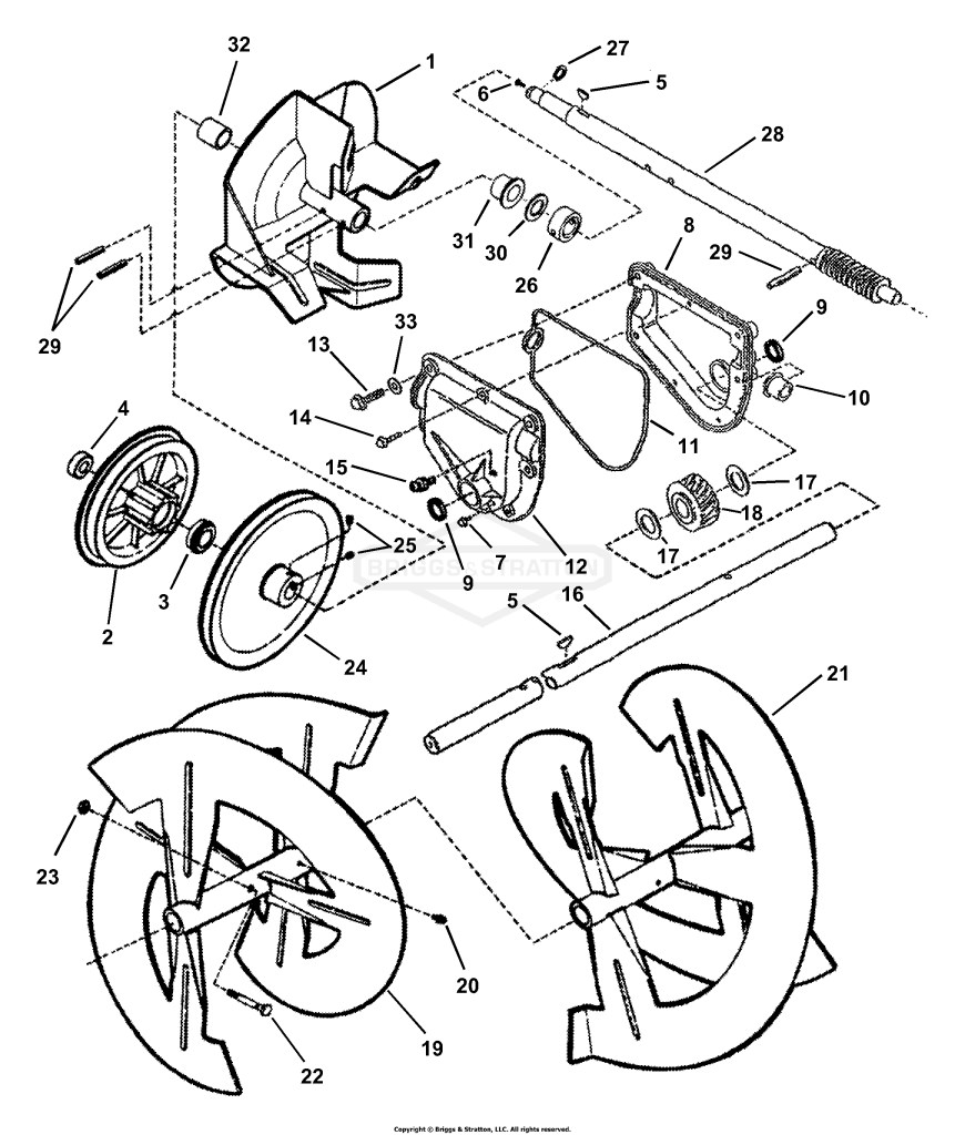 Augers, Impellar, Gear Case, Shaft
