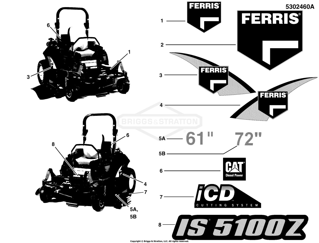 Decal Group - Brand & Model S/N: 2017243271 & Above