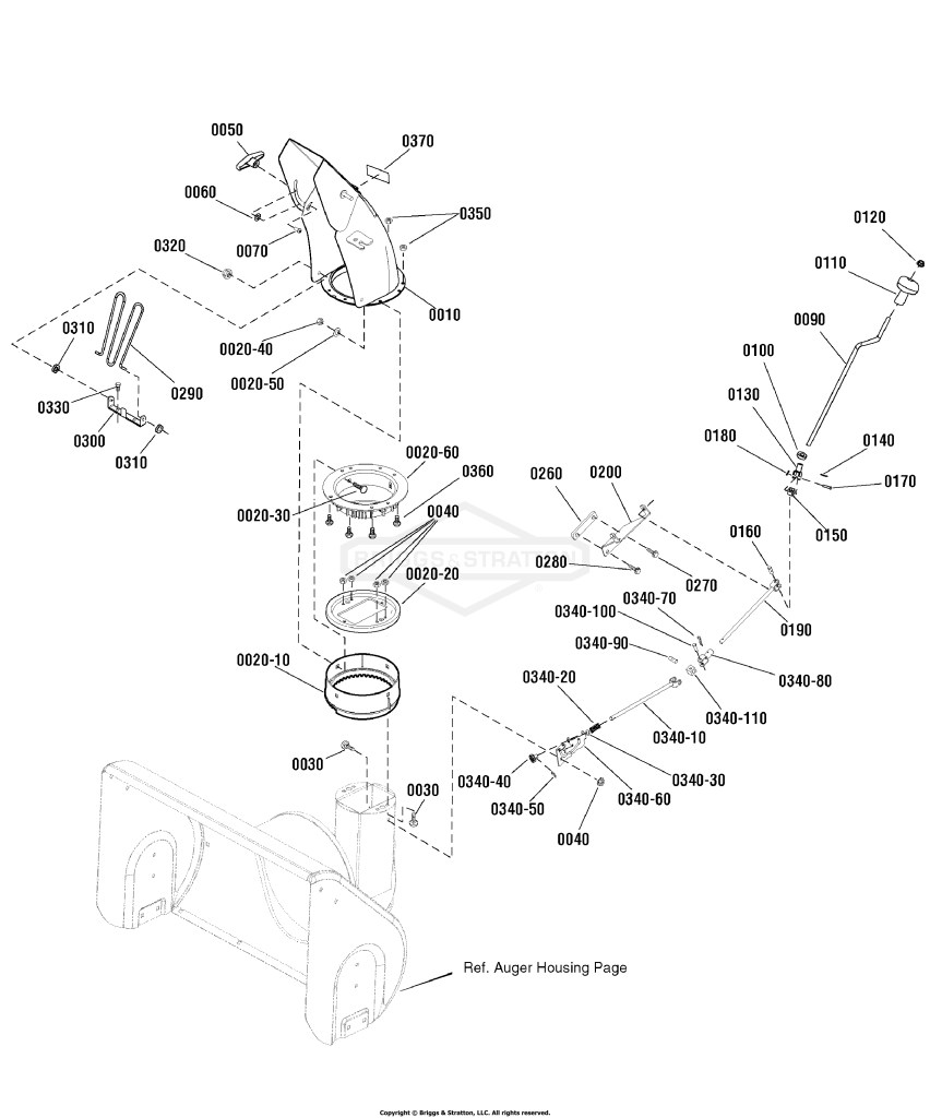 Chute & Rotation Group - Left Side Crank