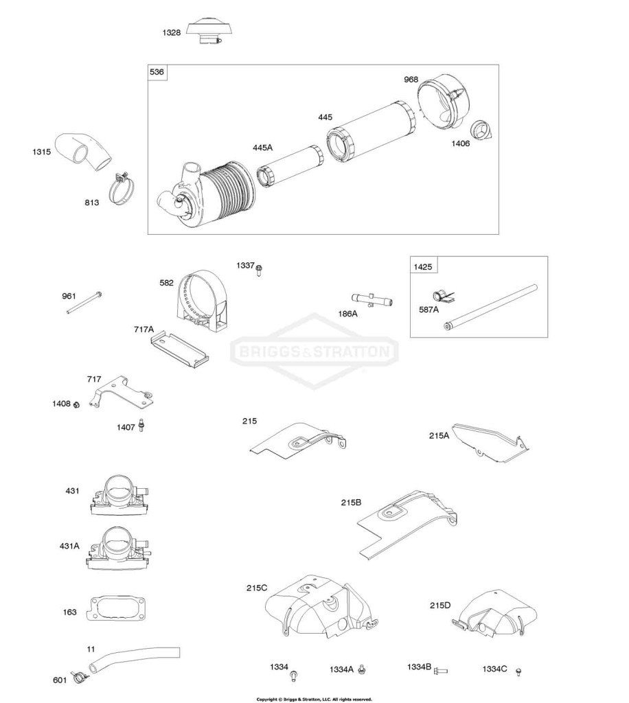 Air Cleaner, Intake Elbows, Air Guides