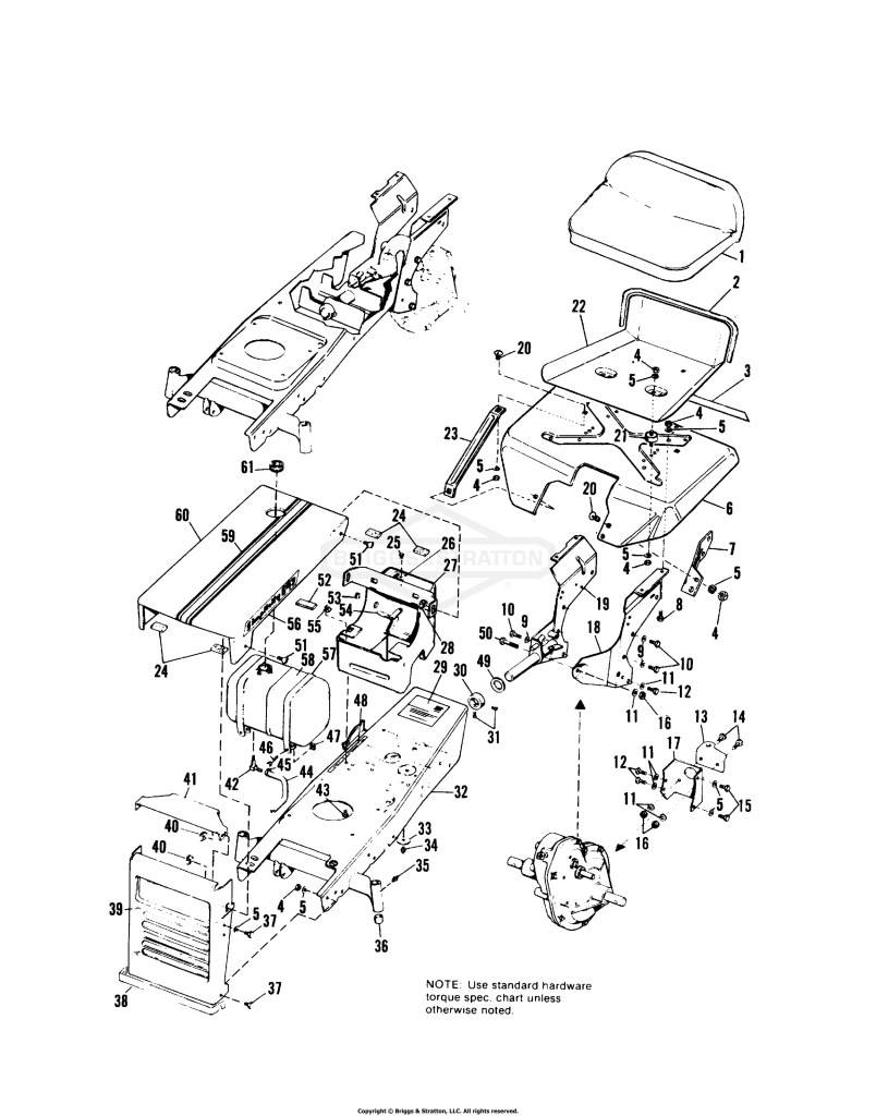 Frame, Hood, Dash & Seat Group