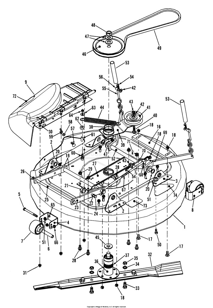 33 Mower Deck Assembly