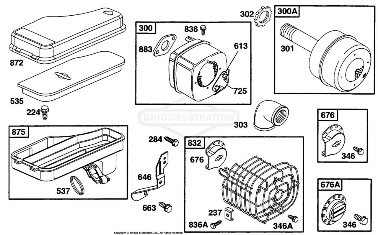 Air Cleaner Grp, Muffler Grp