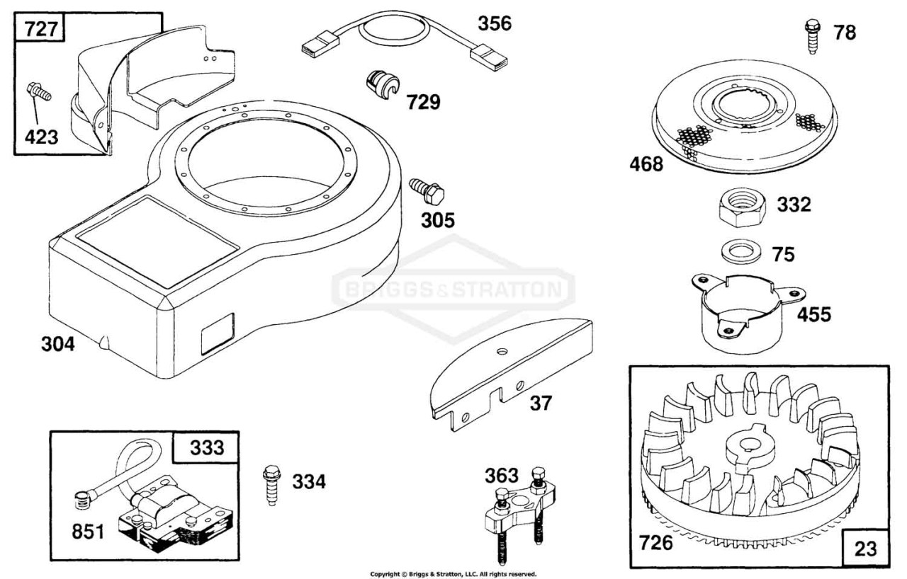 Blower Hsg, Elect, Flywheel