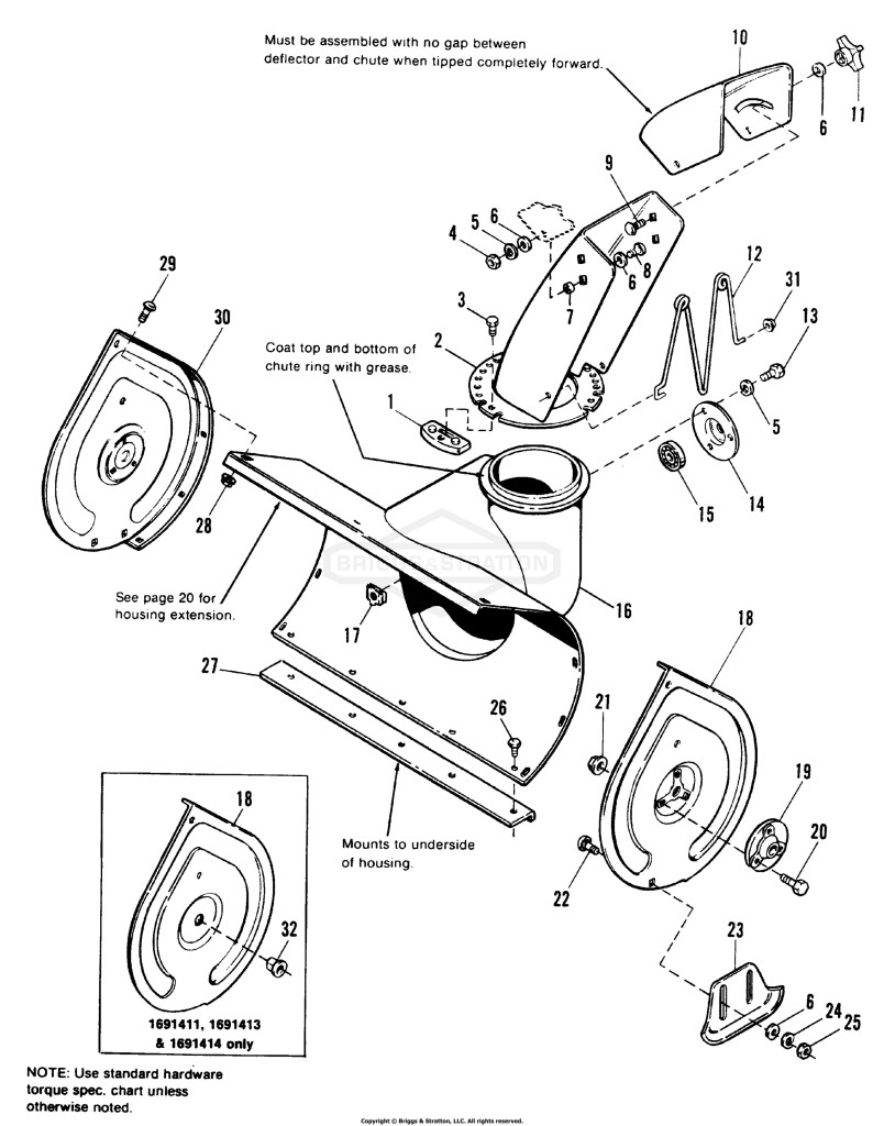 Auger Housing & Chute Group