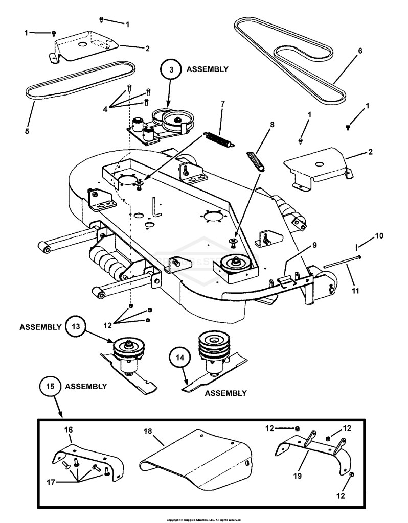 61 CUTTING DECK ASSEMBLY (Final Assy)