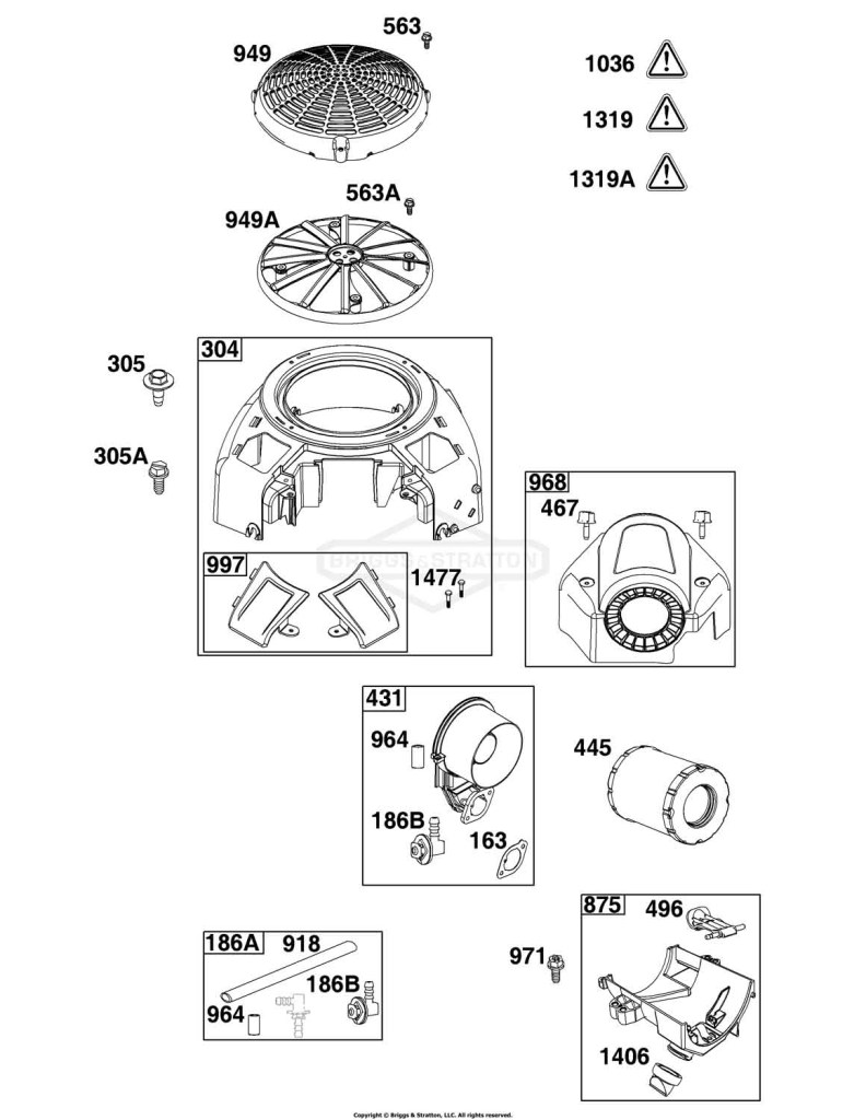 Blower Housing and Air Cleaner Group