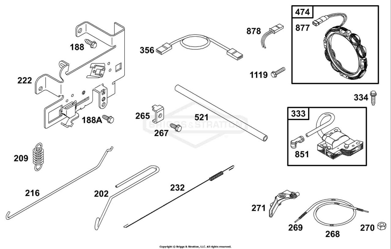 Alternator, Magneto, Control Bracket
