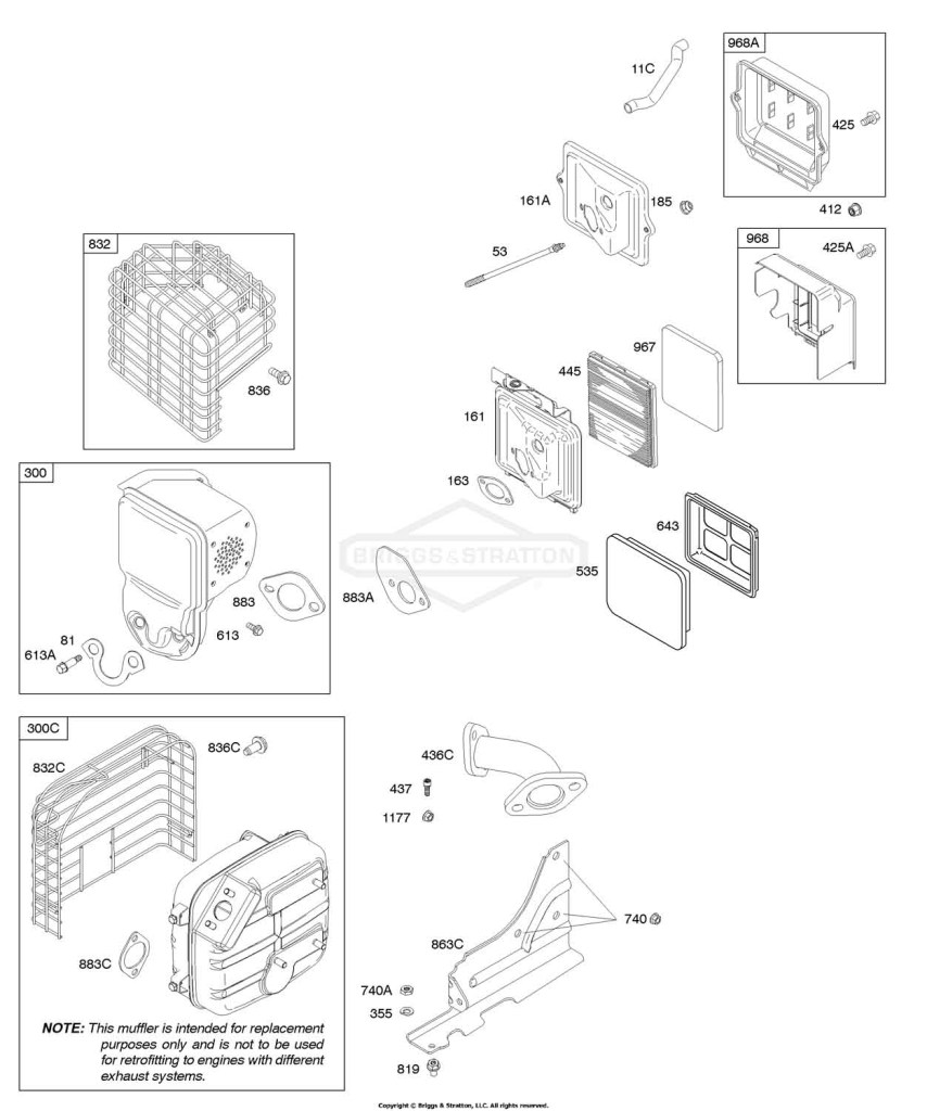 Air Cleaner, Exhaust System