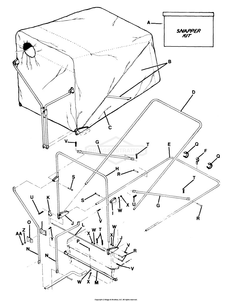 Bag-N-Wagon Accessory (Frame & Canopy)