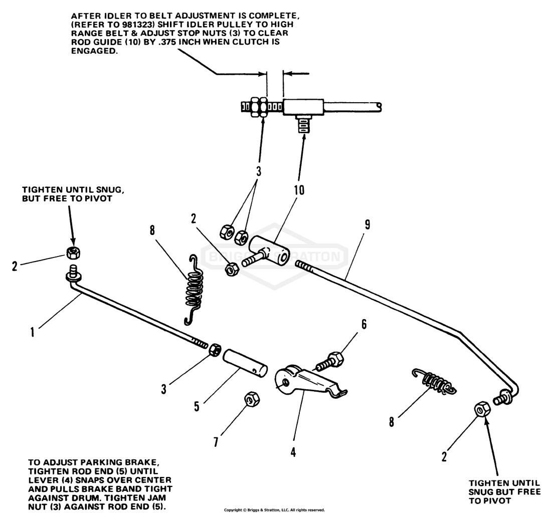 Brake Linkage Group (7010 & 7016)