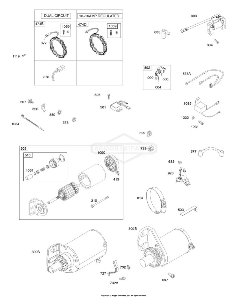 Alternator, Starter Motor, Ignition, Wires