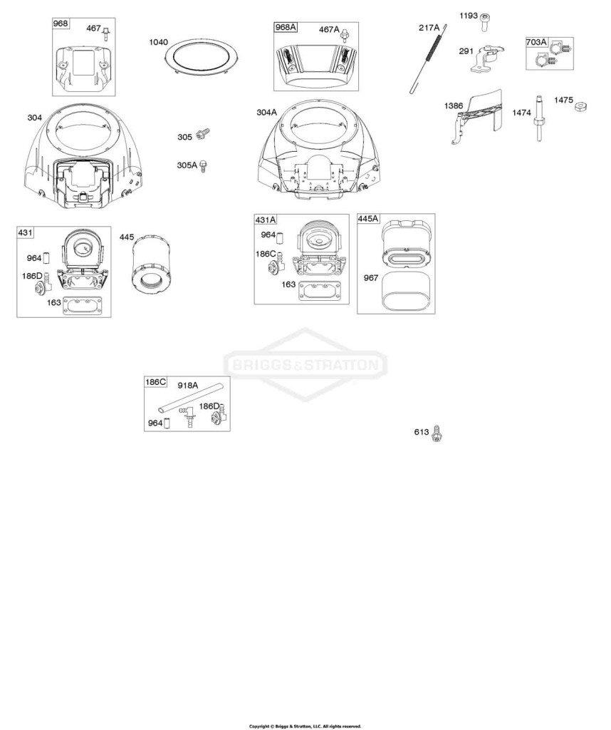 Blower Housing, Air Cleaner