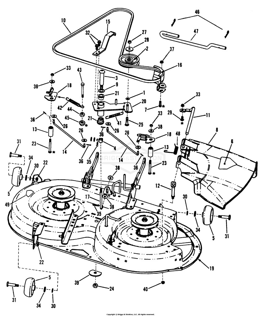 38 Cutting Deck, Belts, Brakes