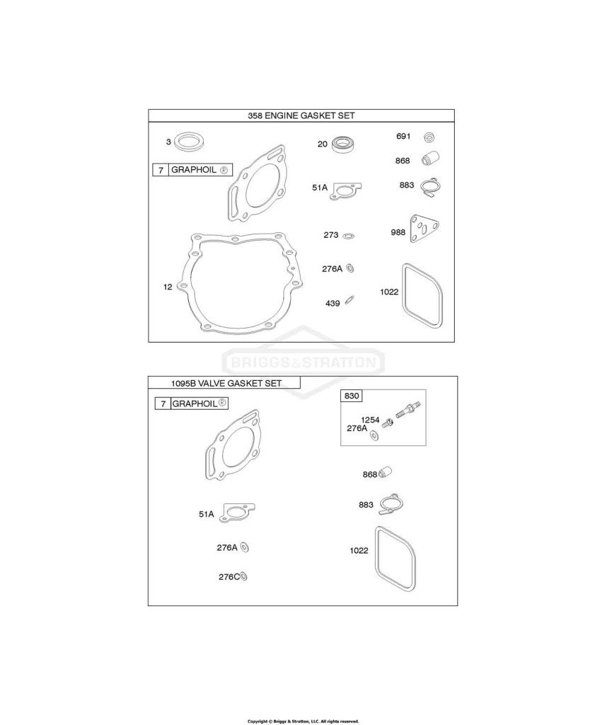 Carburetor Overhaul Kit, Valve Gasket Set