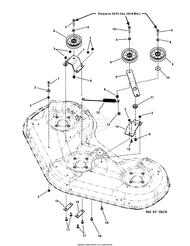52 Deck Idler Group (7501581)