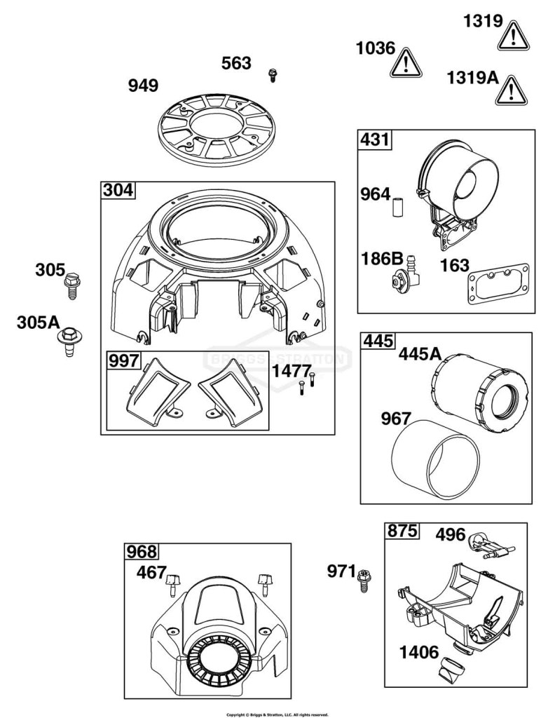 Blower Housing and Air Cleaner Group
