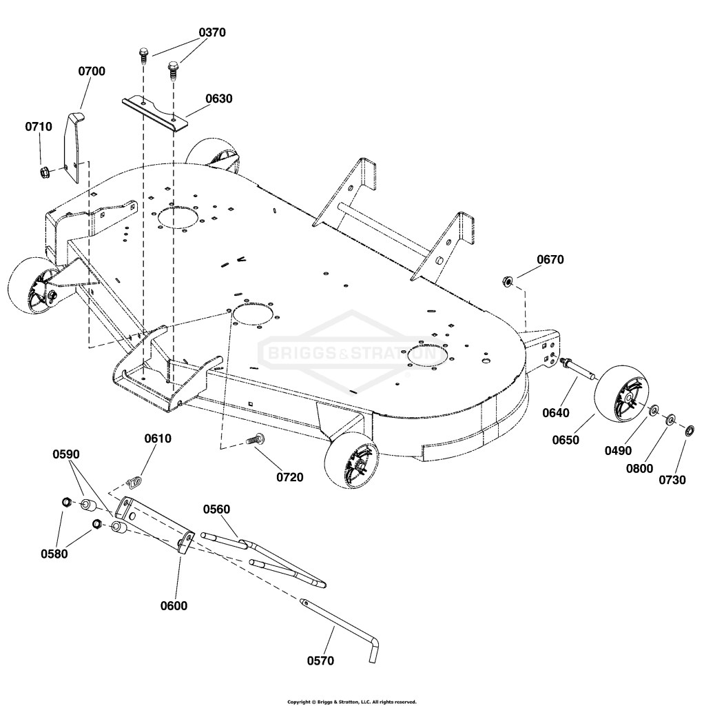 48 (122cm) Mower Deck - Support Group