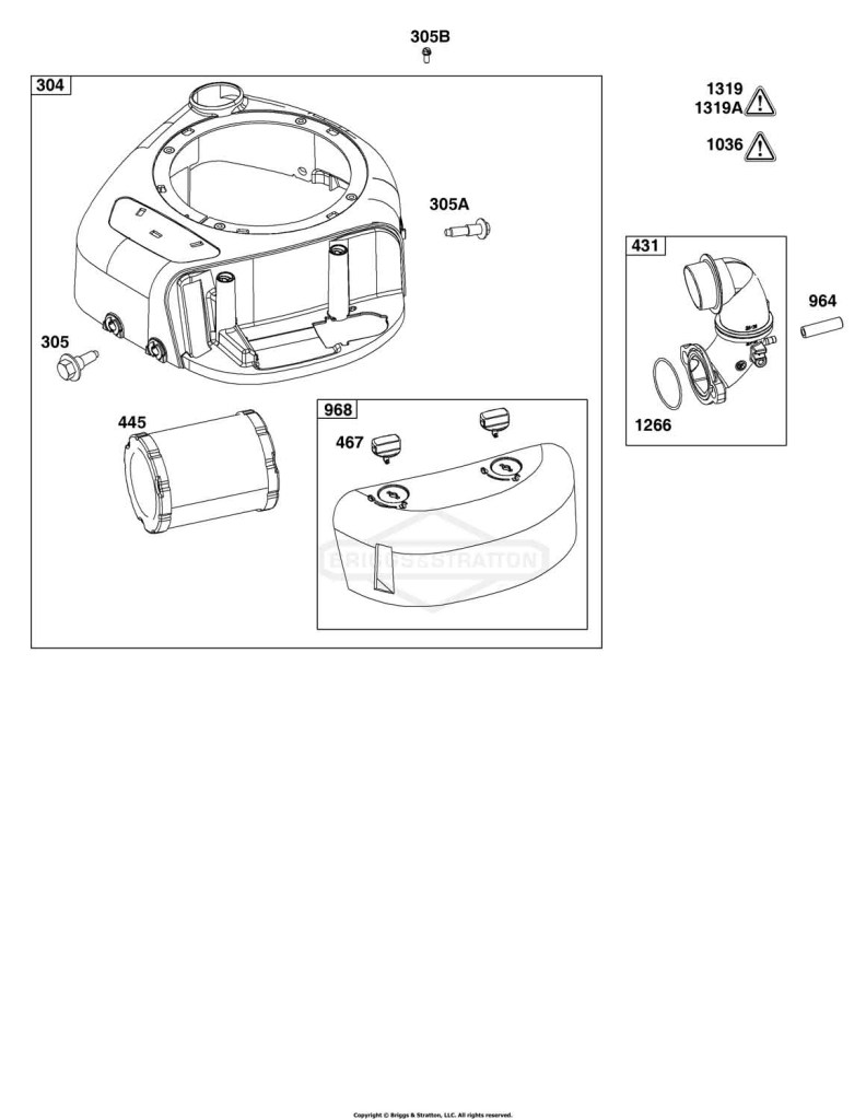 Blower Housing and Air Cleaner Group