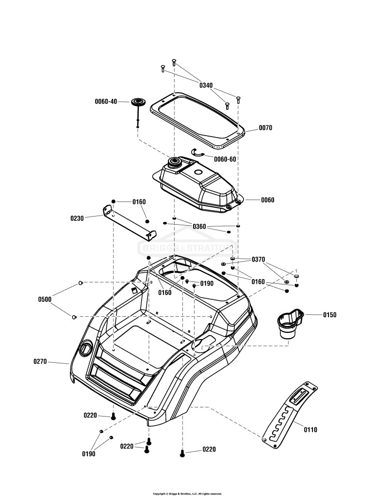 Console & Fuel Tank Group