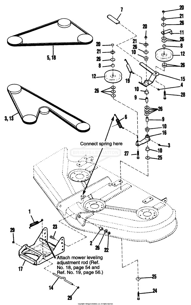 44 & 50 Mower - Clutch & Support