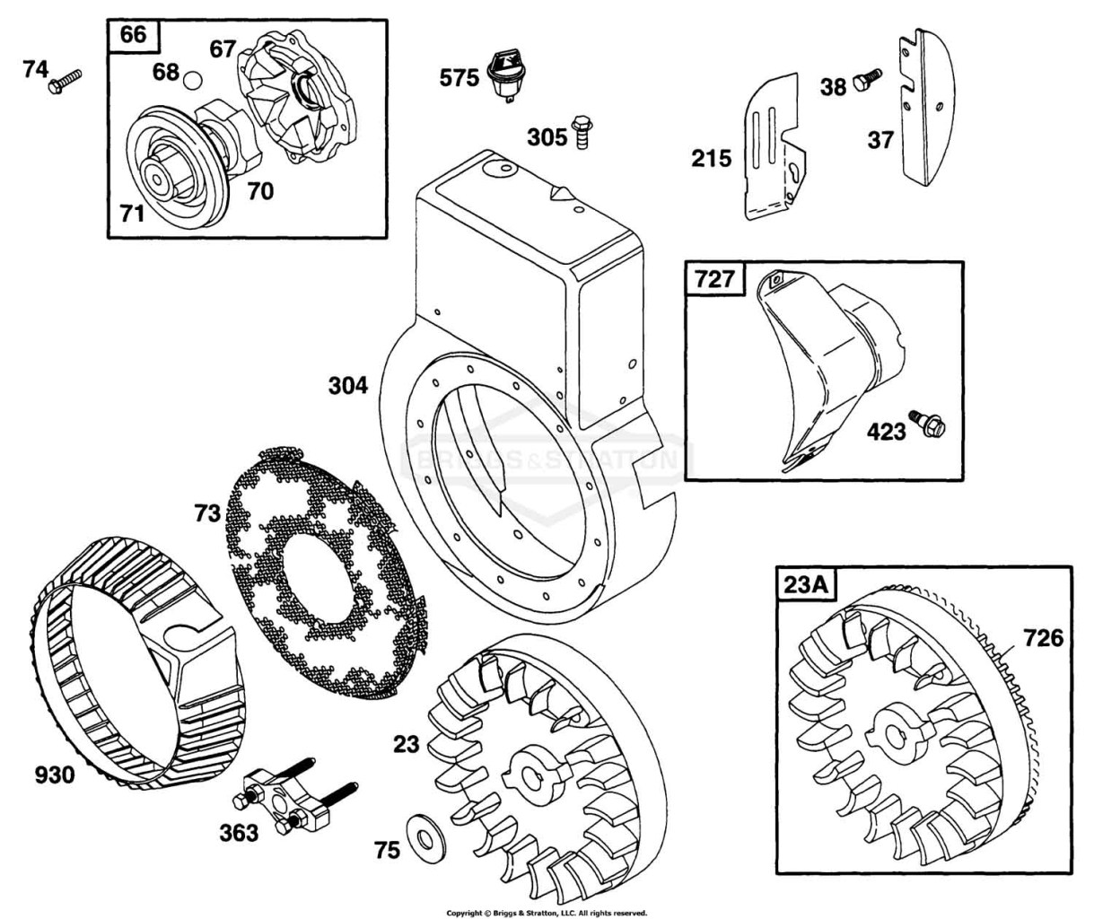 Blower Hsg, Flywheel