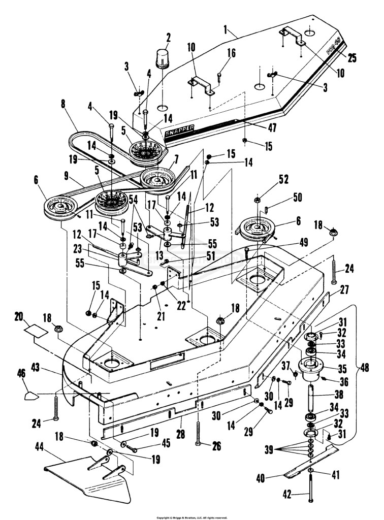 48 Mower, Front Deck