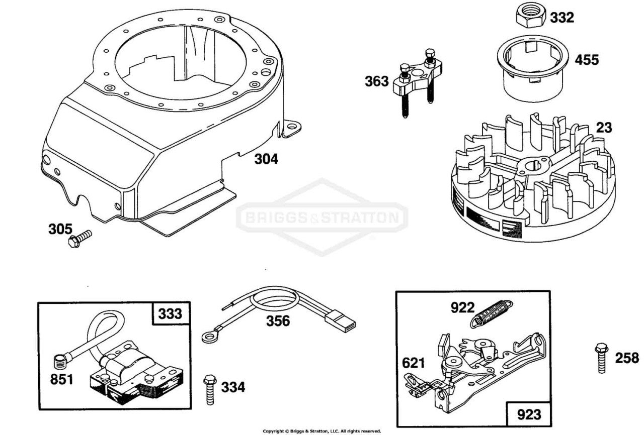 Blower Hsg, Flywheel, Brake