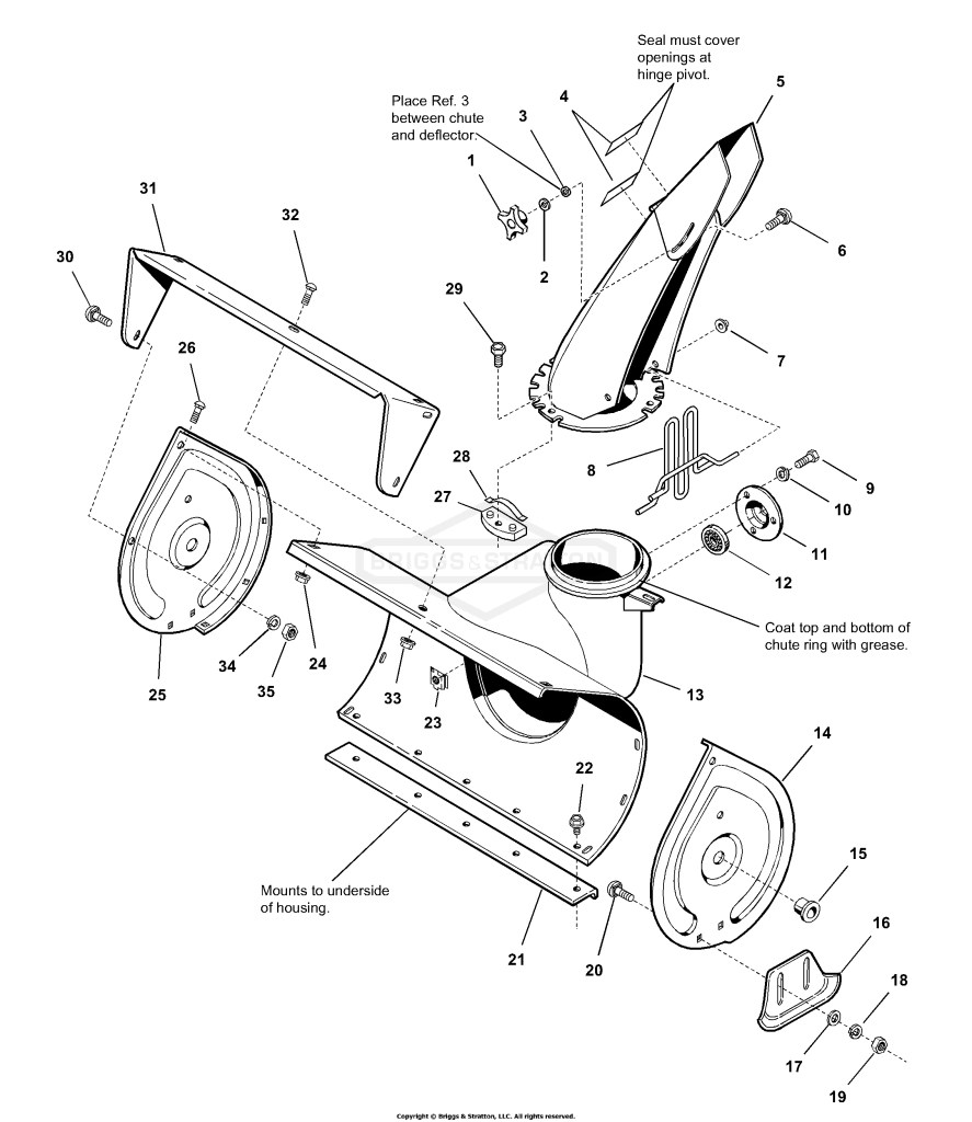 Auger Housing And Chute