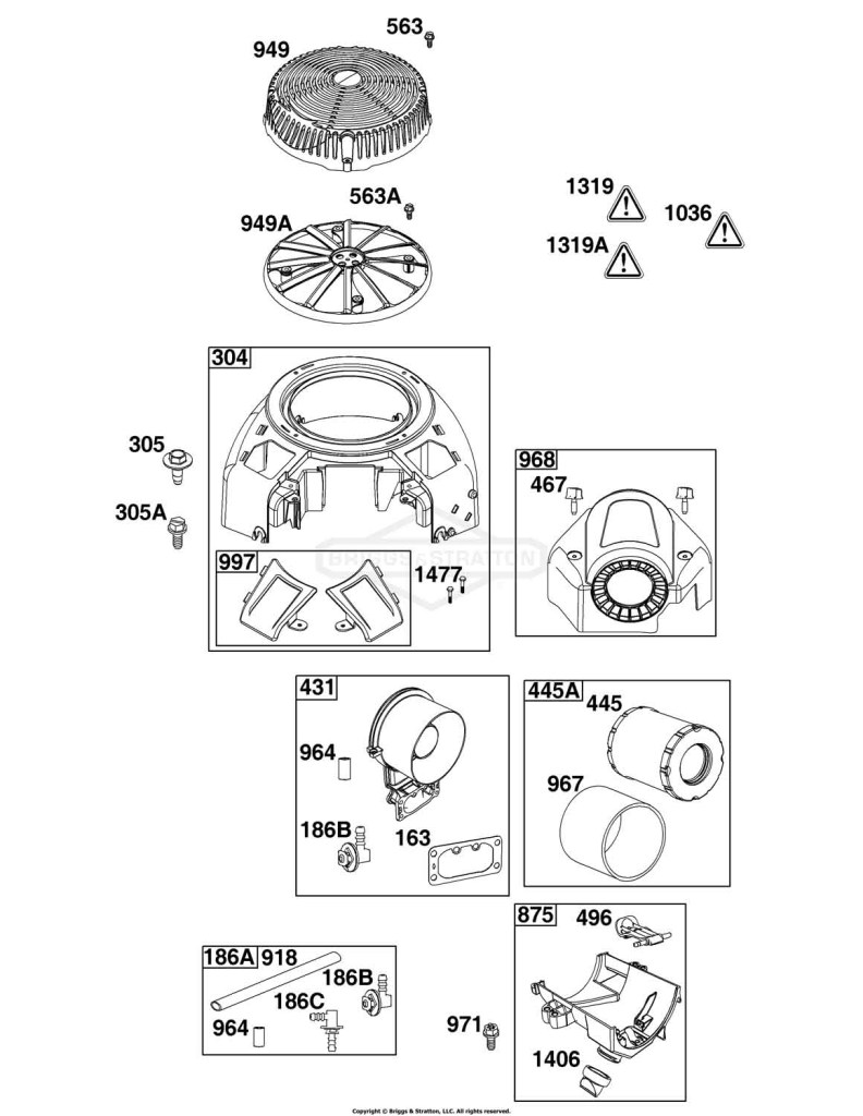 Blower Housing and Air Cleaner Group