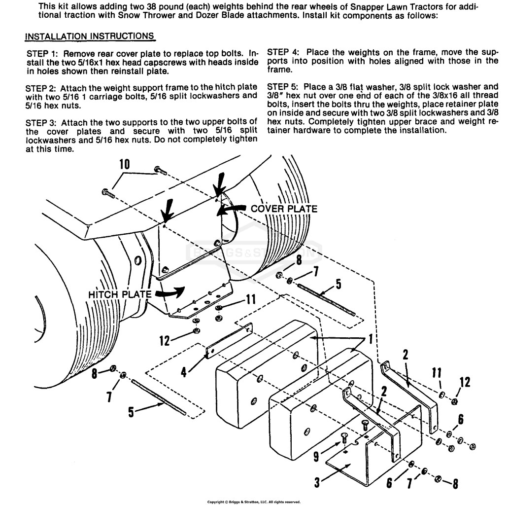 60659 - Rear Weight Kit