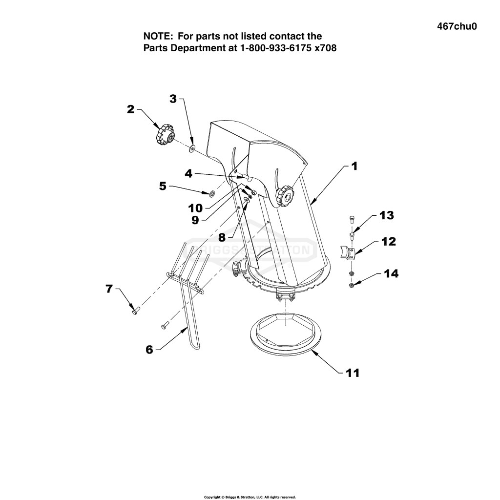 Chute with Deflector