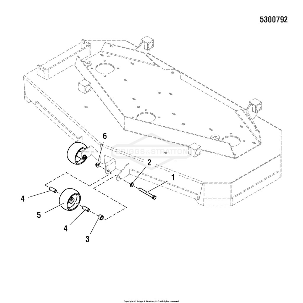 48 Mower Deck - Rollers Group