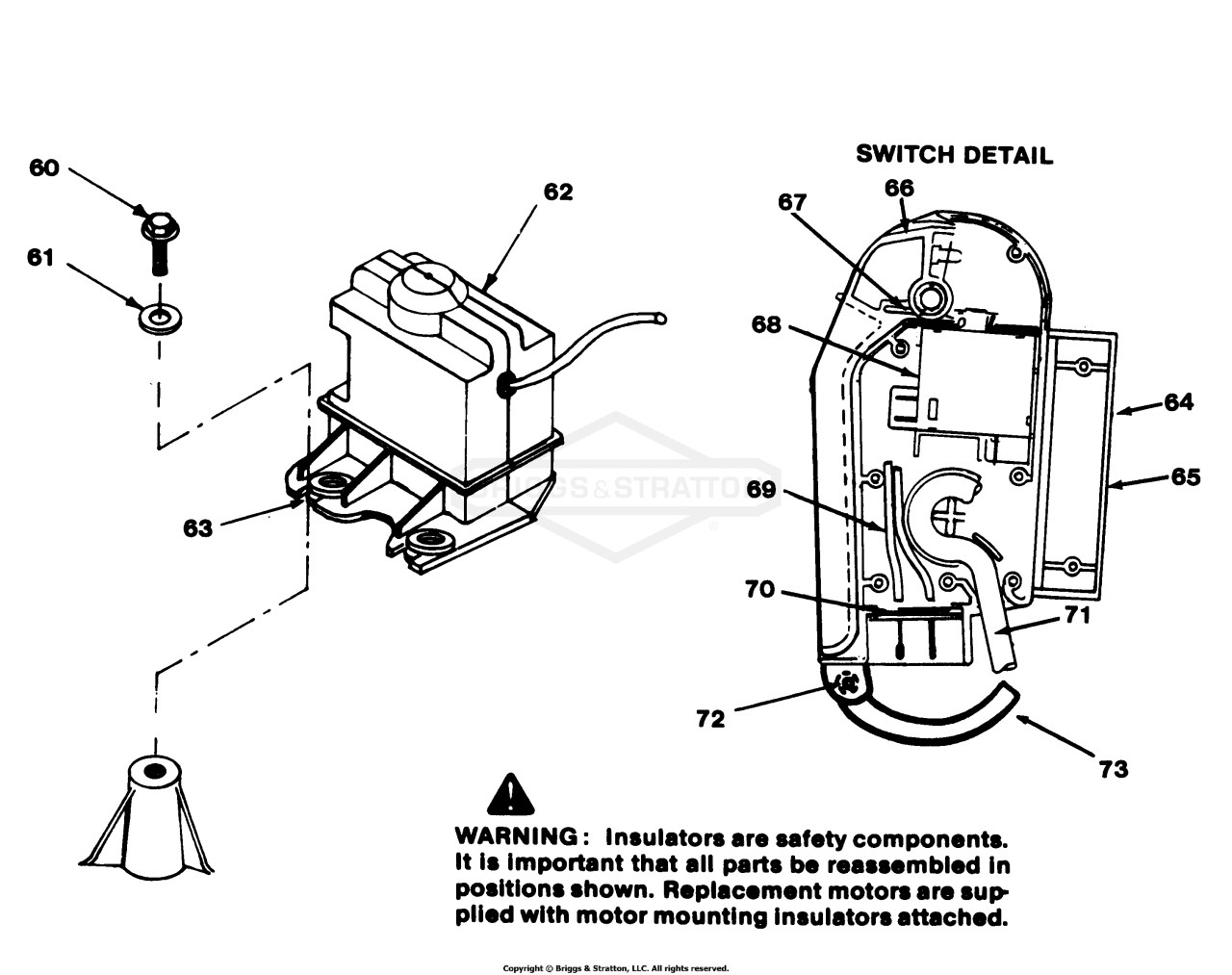Motor & Switch Group Repair Parts