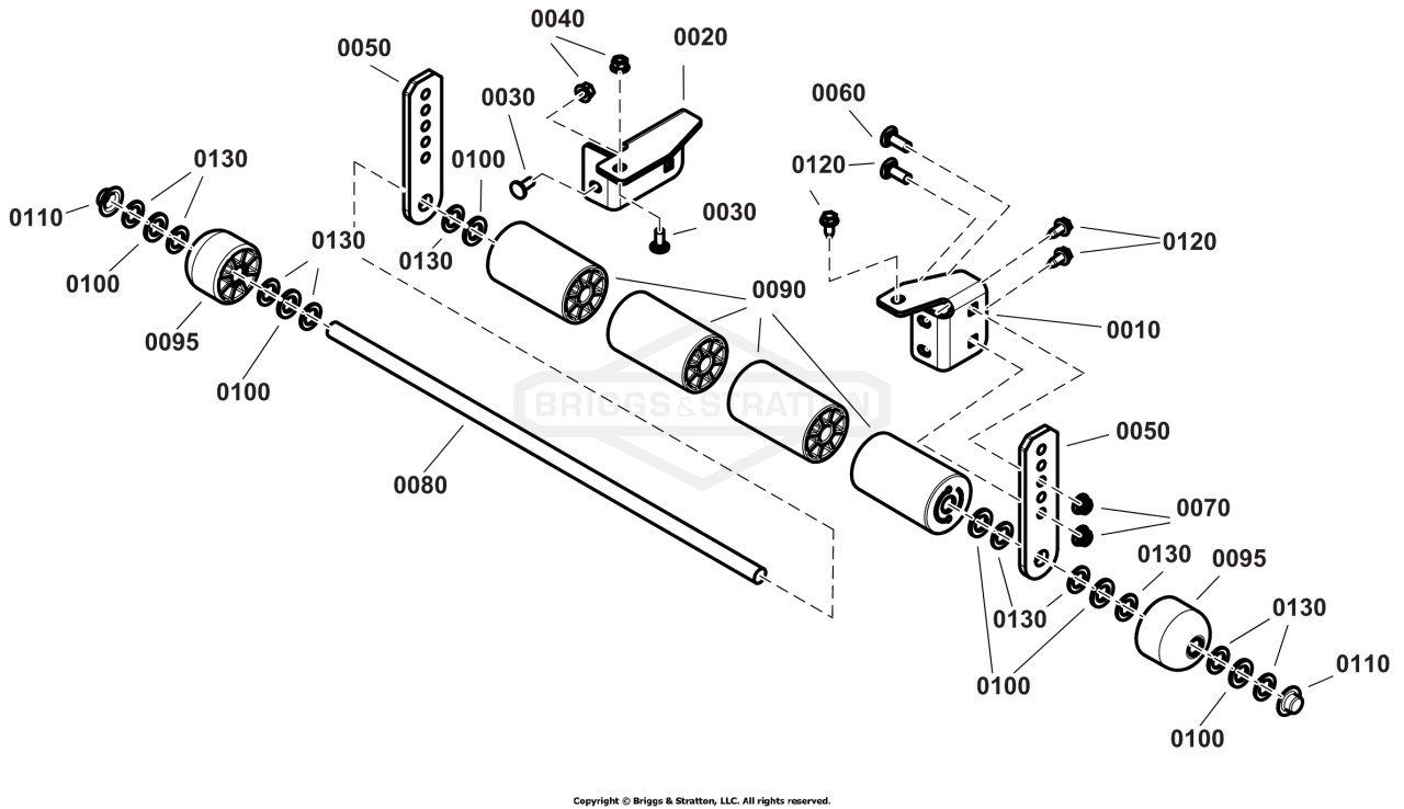 42 Mower Deck - Roller Group