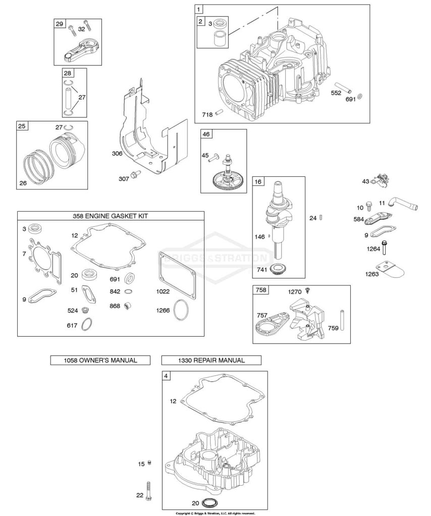 Camshaft, Crankshaft, Cylinder, Engine Sump, Gasket Set - Engine, Piston, Rings, Connecting Rod
