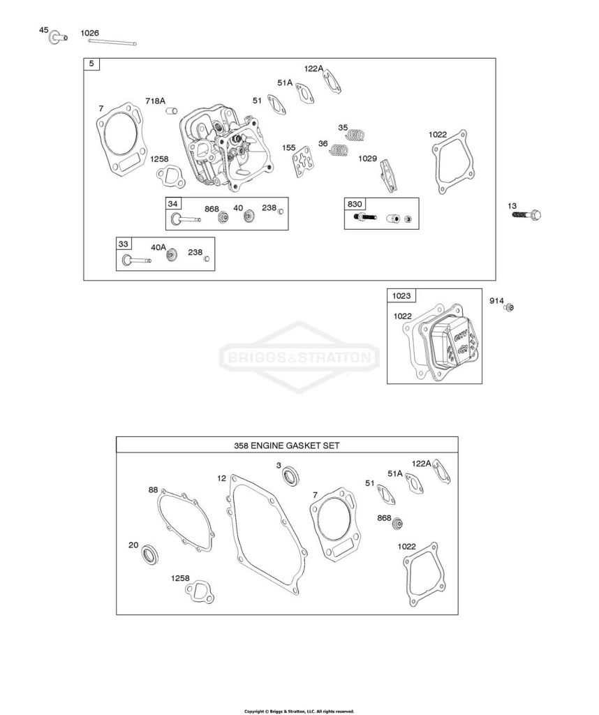 Cylinder Head, Engine Gasket Set