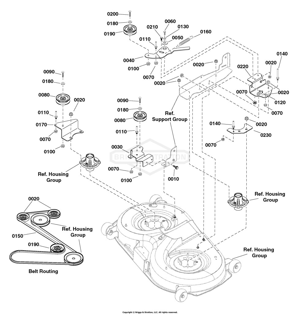 42 (107cm) Mower Deck - Clutch Group