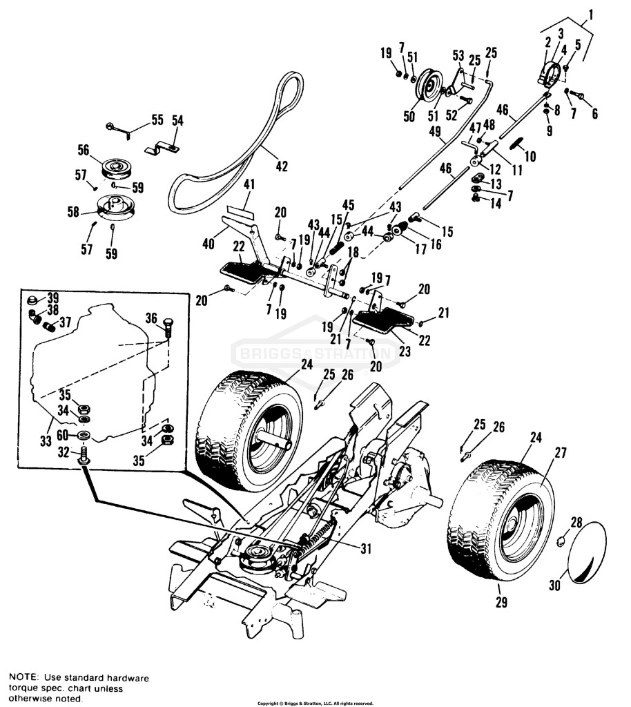 Engine, Pulley, Brake & Clutch Group