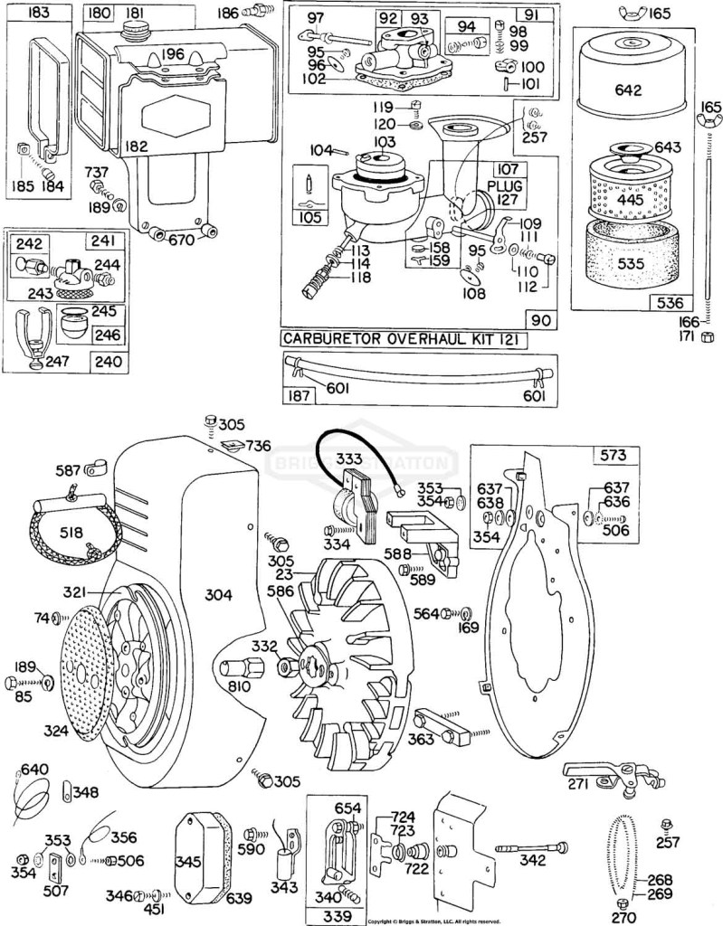 Carb,FuelTank,A/C,BlowerHsg