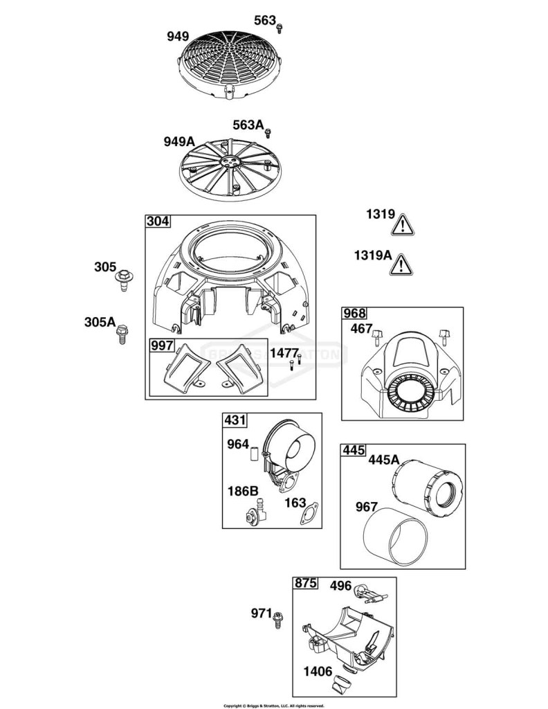 Blower Housing and Air Cleaner Group