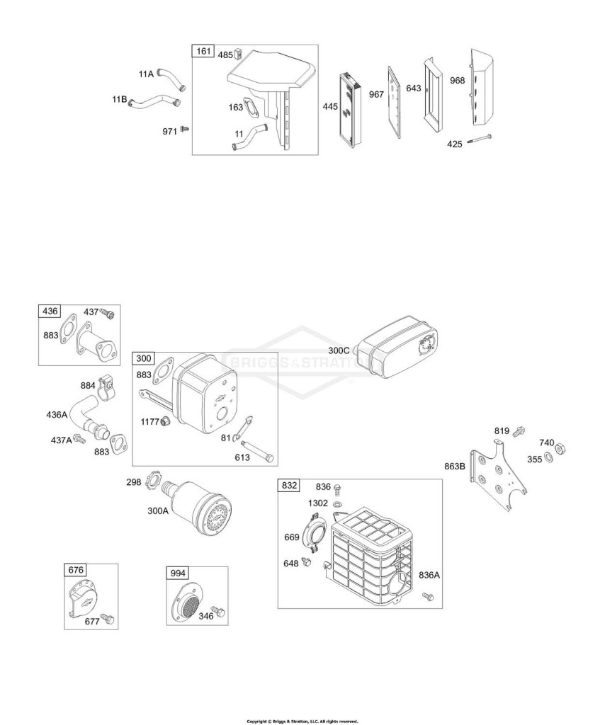 AIR CLEANER, MUFFLER