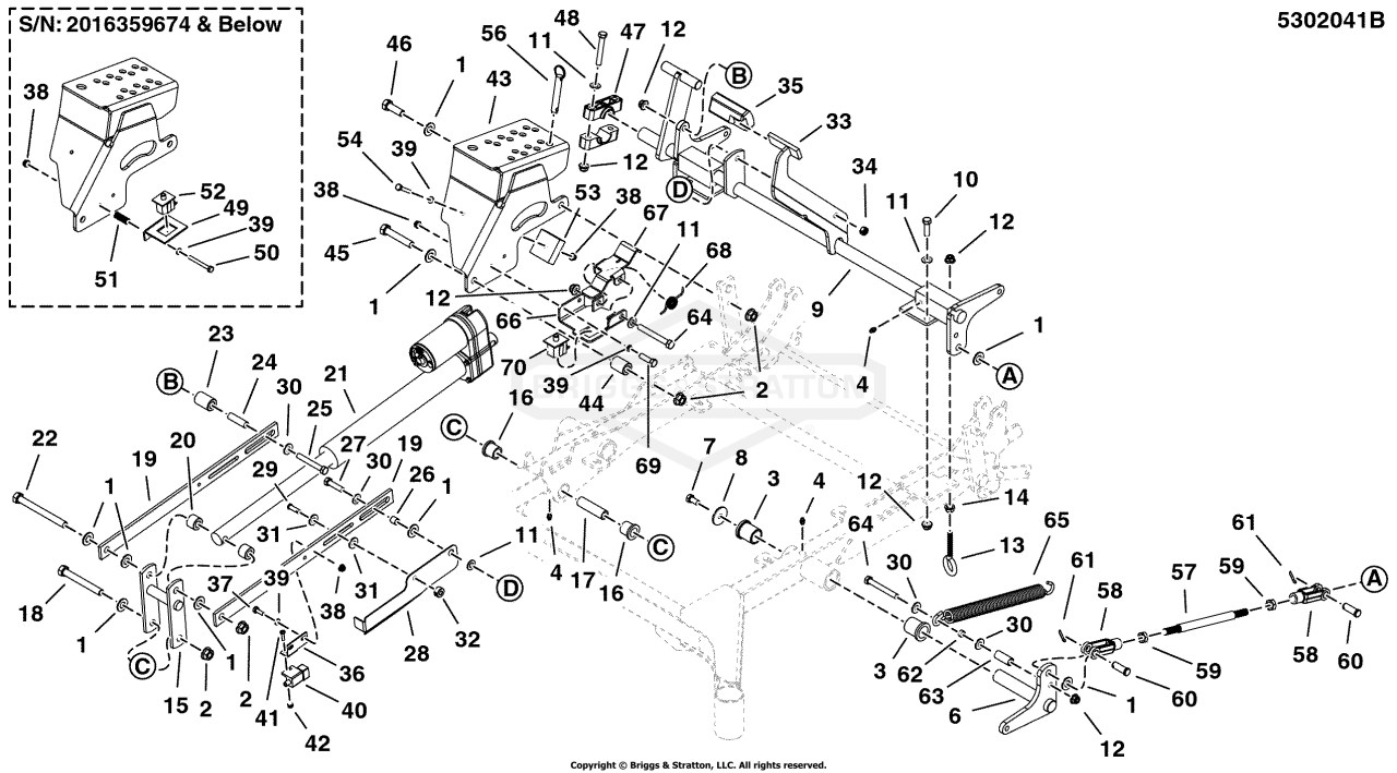 72 Mower Deck - Deck Lift