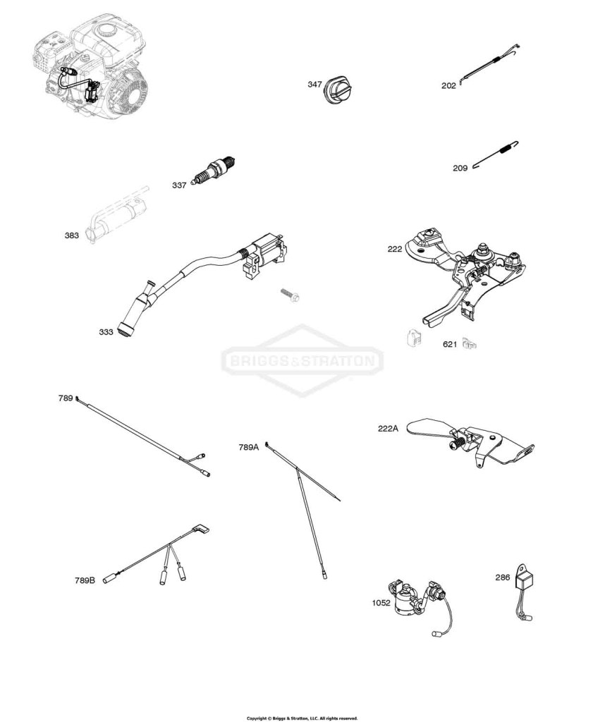 Armature, Controls, Electrical System, Governor Spring, Ignition, Spark Plug